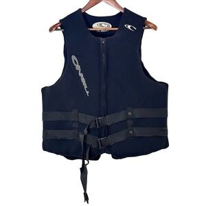 O'Neill Vintage 1998 Waterski Life Vest 3XL USCG Type III PFD Neoprene Black